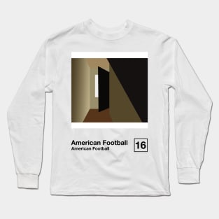 American Football / Minimalist Graphic Poster Art Design Long Sleeve T-Shirt